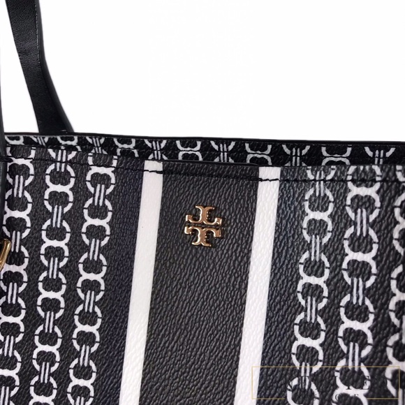 TORY BURCH Gemini Link Tote In Black - Picture 4 of 7